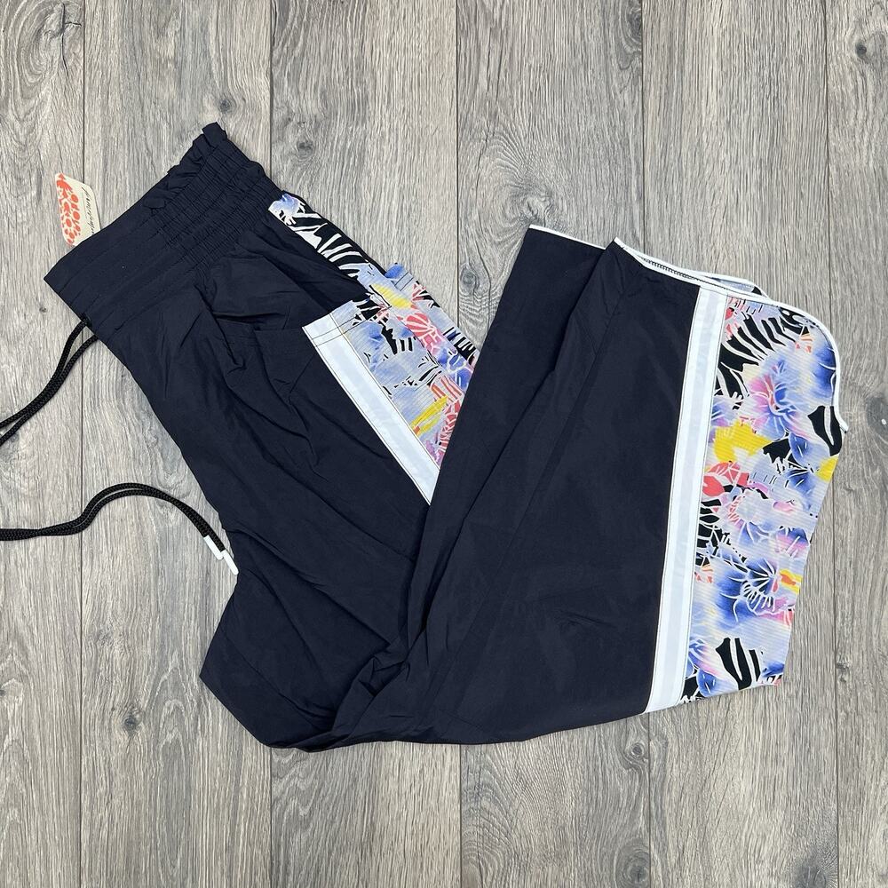 Free People Printed Pants Size Small Womens Black Champ Floral Mystic Combo